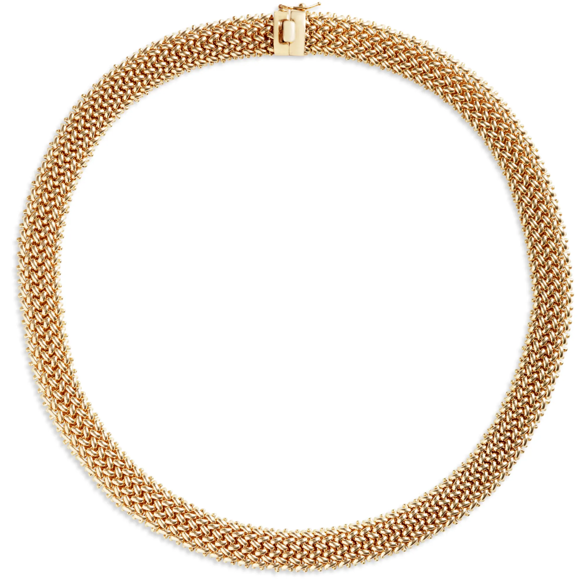 Toscano Mesh Link Necklace in 14K Yellow Gold Sale