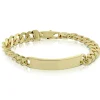 Toscano Miami Cuban Curb Chain ID Bracelet 14K Discount