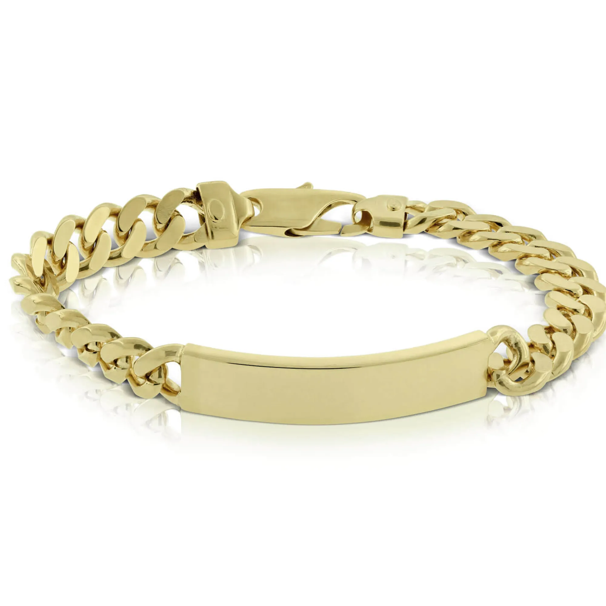 Toscano Miami Cuban Curb Chain ID Bracelet 14K Discount