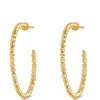 Toscano 25MM Beaded Hoop Earrings in 14K Yellow Gold Sale