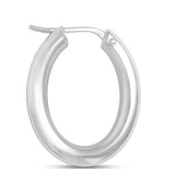 Toscano 21MM Oval Hoops, 14K White Gold Sale