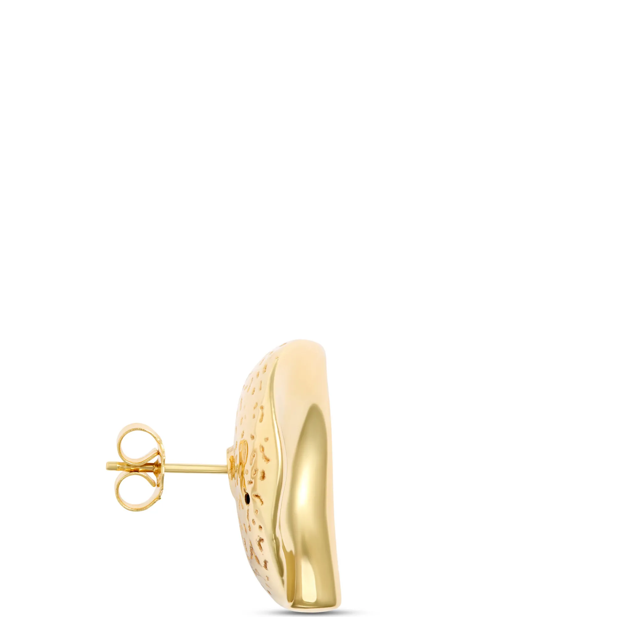 Toscano 20MM Rippled Button Stud Earrings, 14K Yellow Gold Discount