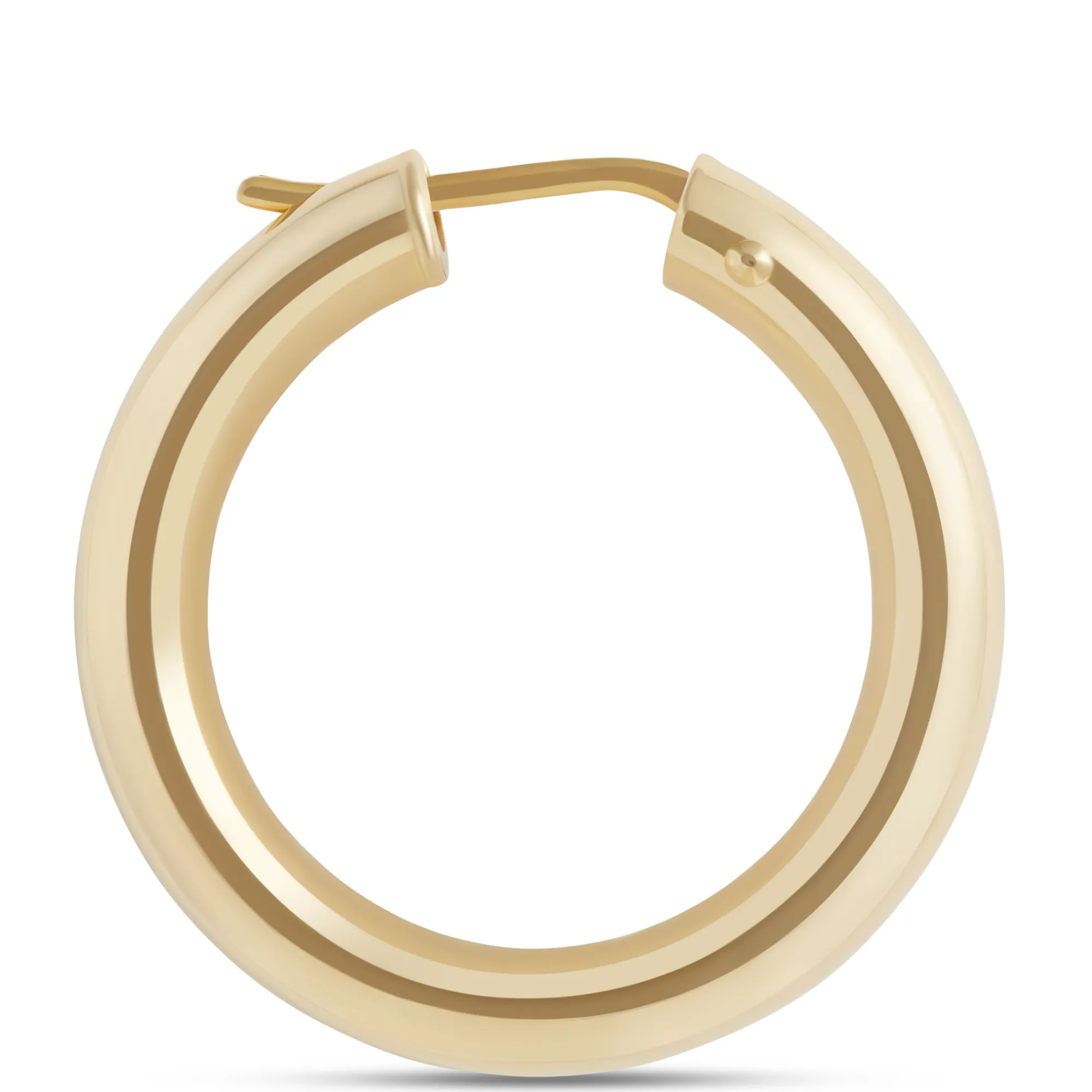 Toscano 27MM Round Hoop Earrings, 14K Yellow Gold Best