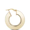 Toscano 6MM Wide Square Tube Hoop Earrings 14K Hot