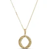 Toscano Open Circle Pendant, 14K Yellow Gold Online