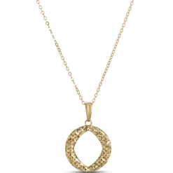 Toscano Open Circle Pendant, 14K Yellow Gold Online