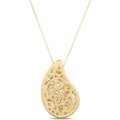 Toscano Paisley Necklace, 14K Yellow Gold Discount