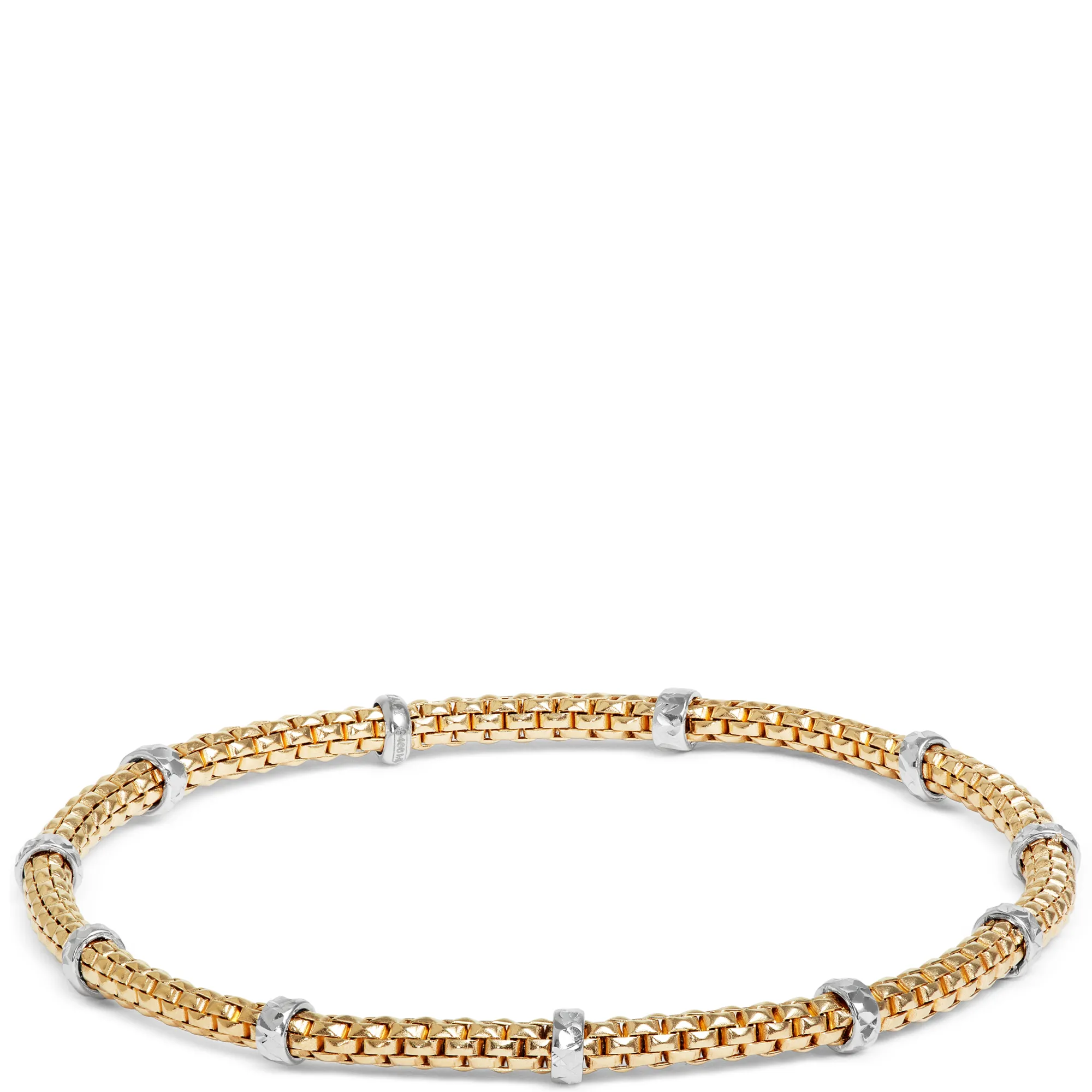 Toscano Popcorn Style Bracelet, 14K Yellow Gold Hot