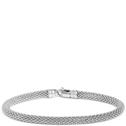 Toscano Popcorn Swivel Clasp Bracelet, 14K White Gold Sale