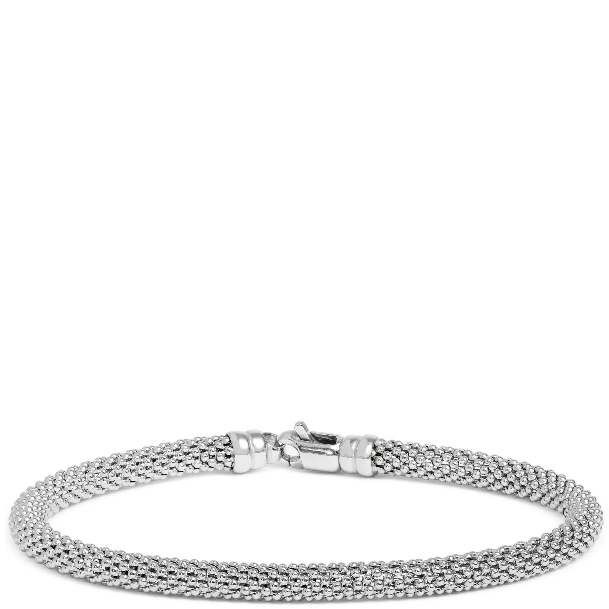 Toscano Popcorn Swivel Clasp Bracelet, 14K White Gold Sale