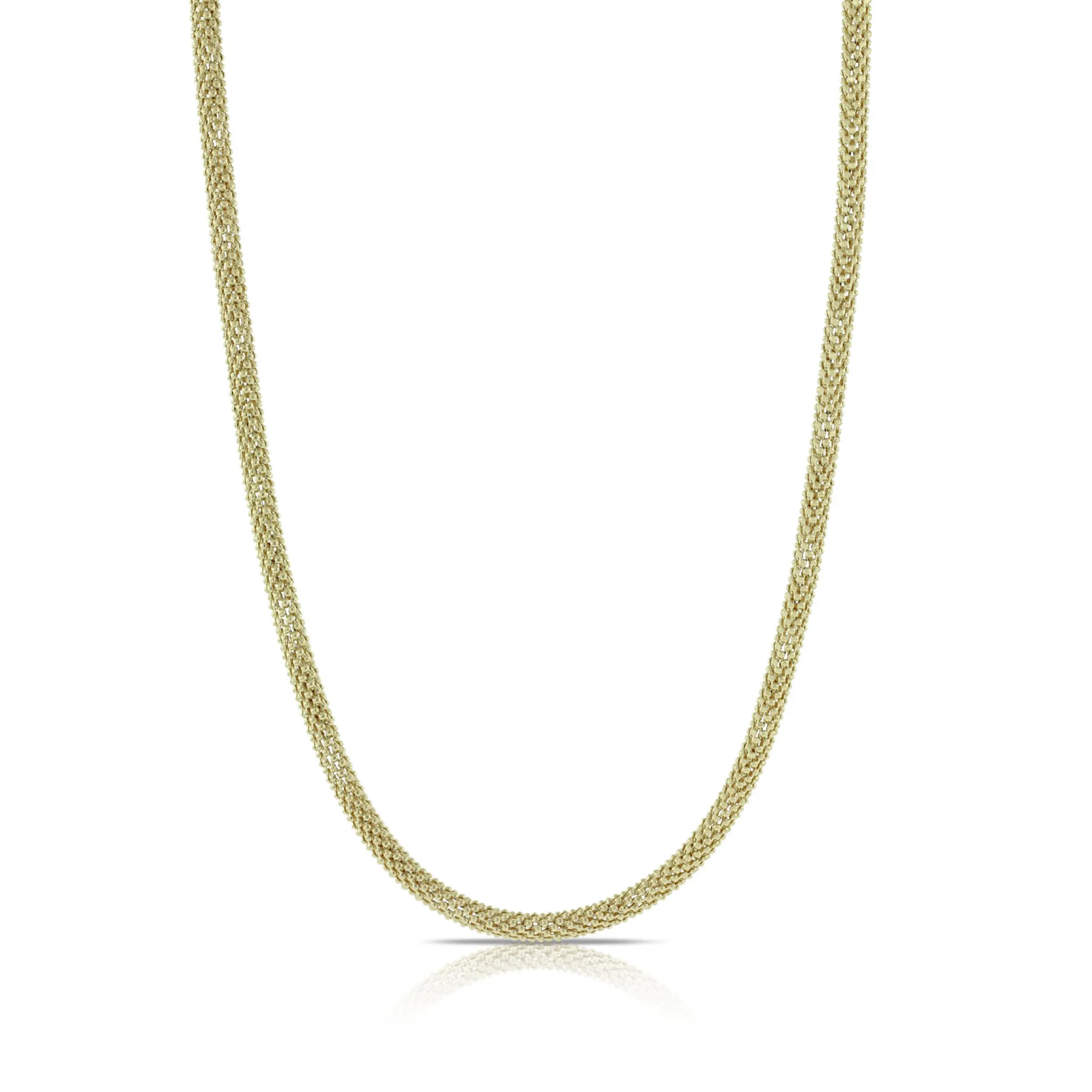 Toscano Round Popcorn Chain 14K, 18" Hot