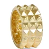 Toscano 3-Row Pyramid Ring, 14K Yellow Gold Size 8 Hot