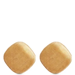 Toscano Satin Square Earrings 14K New