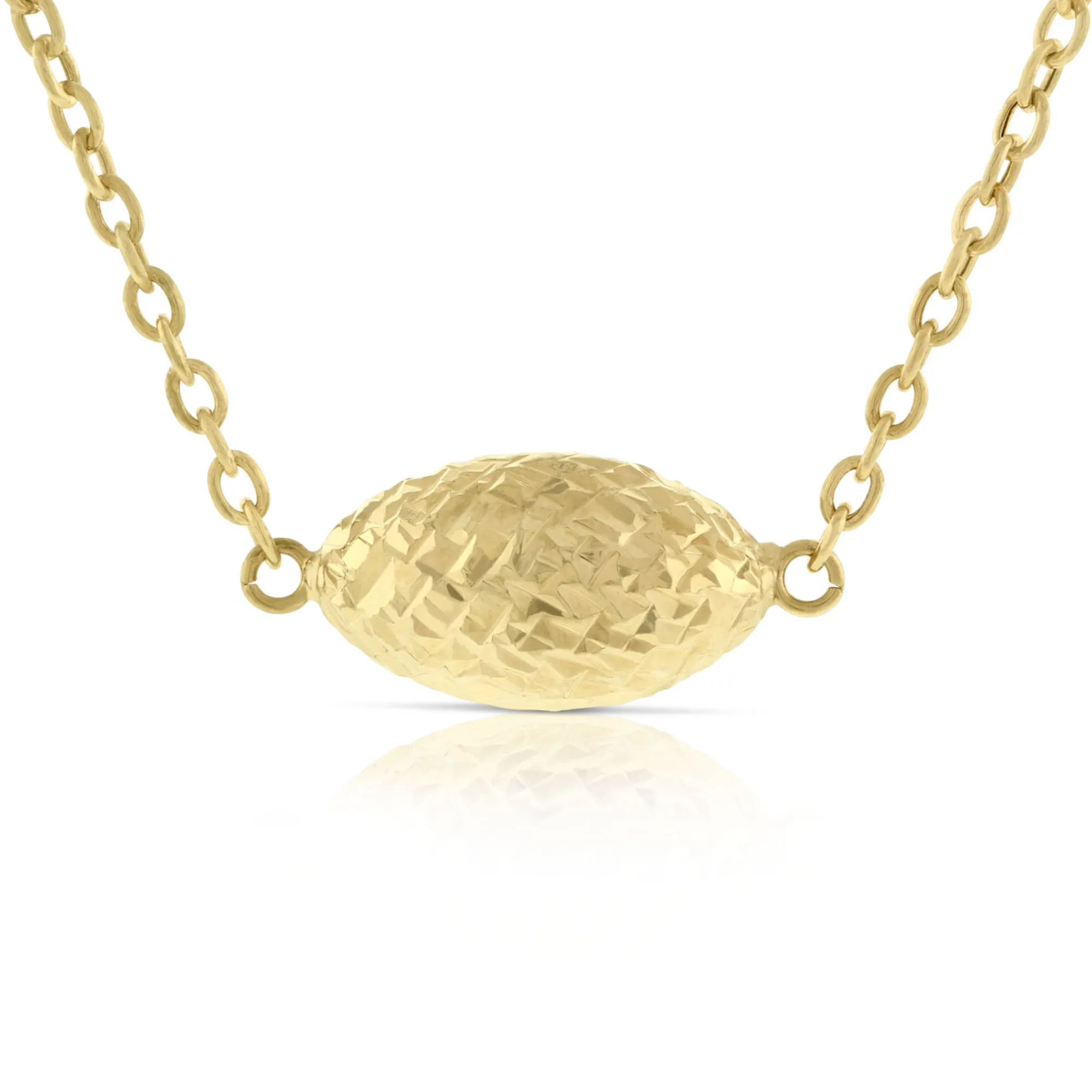 Toscano Sideways Bead Necklace 14K Online