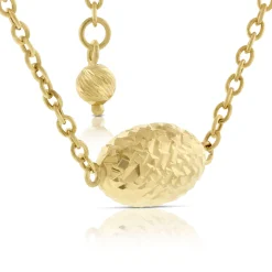 Toscano Sideways Bead Necklace 14K Online