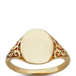 Toscano Signet Ring 14K, Yellow Gold Hot