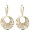 Toscano Spiral Drop Eurowire Drop Earrings, 14K Yellow Gold Best
