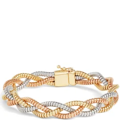 Toscano 3-Strand Braided Bracelet, 14K Gold Discount