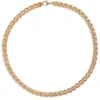 Toscano Three-Row Panther Necklace, 14K Yellow Gold New
