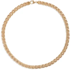 Toscano Three-Row Panther Necklace, 14K Yellow Gold New