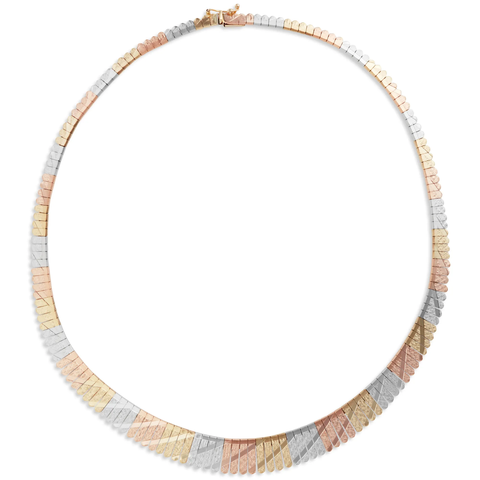 Toscano Tri-Color Cleopatra Necklace, 14K Best