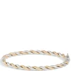 Toscano Twisted Bangle Bracelet, 14K White and Yellow Gold Clearance