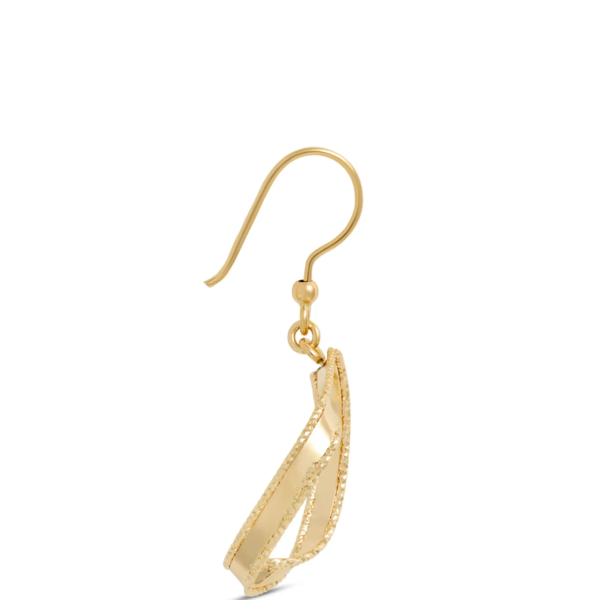 Toscano Twisted Ribbon Earrings, 14K Yellow Gold Hot