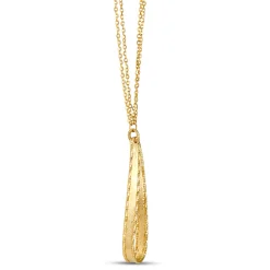 Toscano Twisted Ribbon Pendant Necklace, 14K Yellow Gold