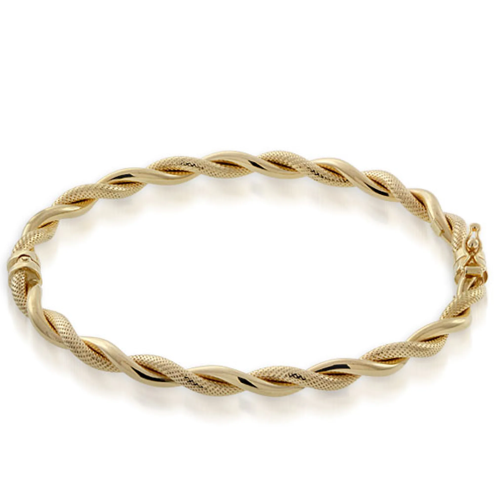 Toscano Twisted Rope Bangle Bracelet 14K Outlet