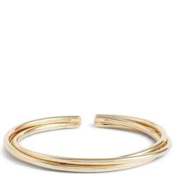 Toscano Twisted Wire Flexy Cuff Bracelet, 14K Yellow Gold Clearance