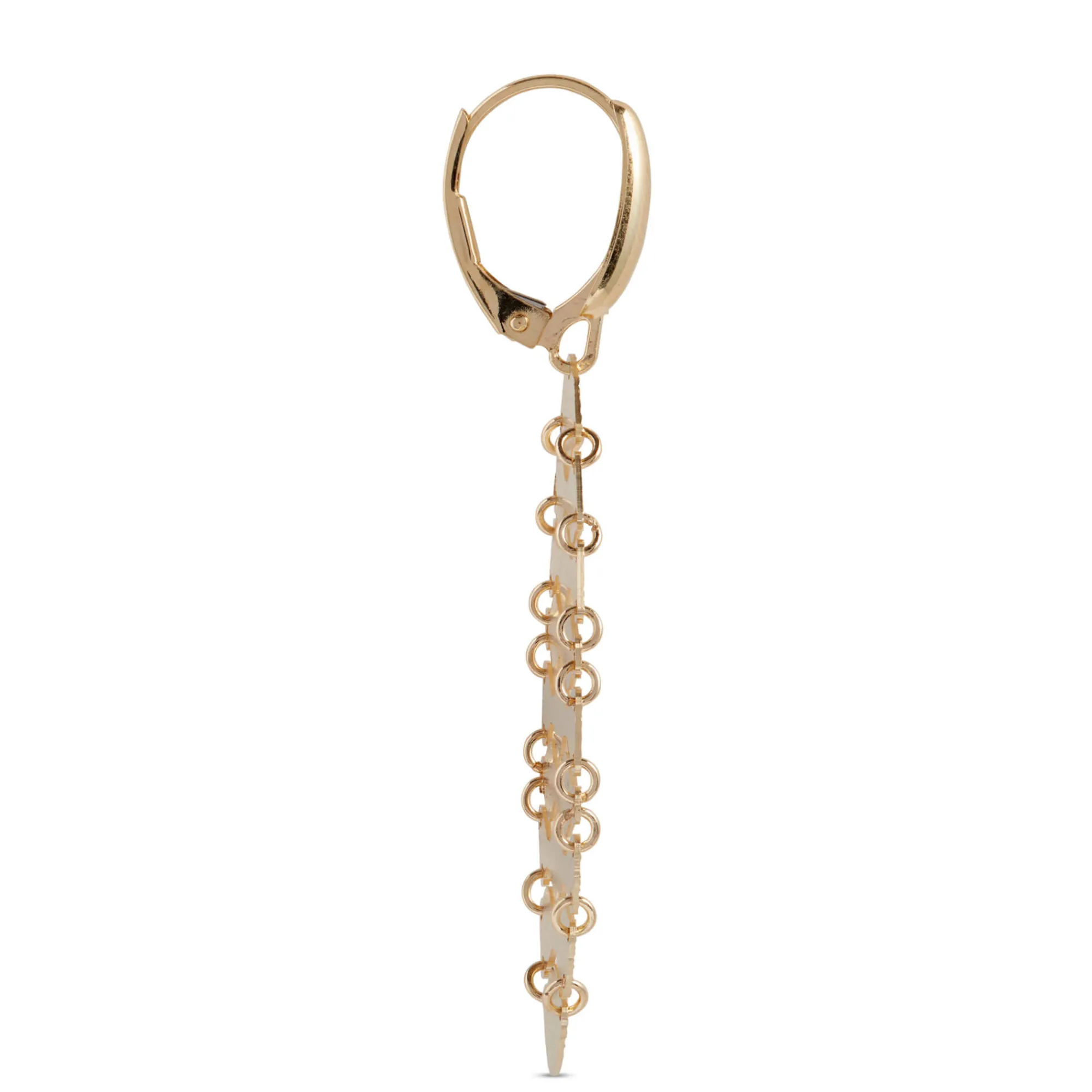 Toscano Wavy Drop Earrings, 14K Yellow Gold Best