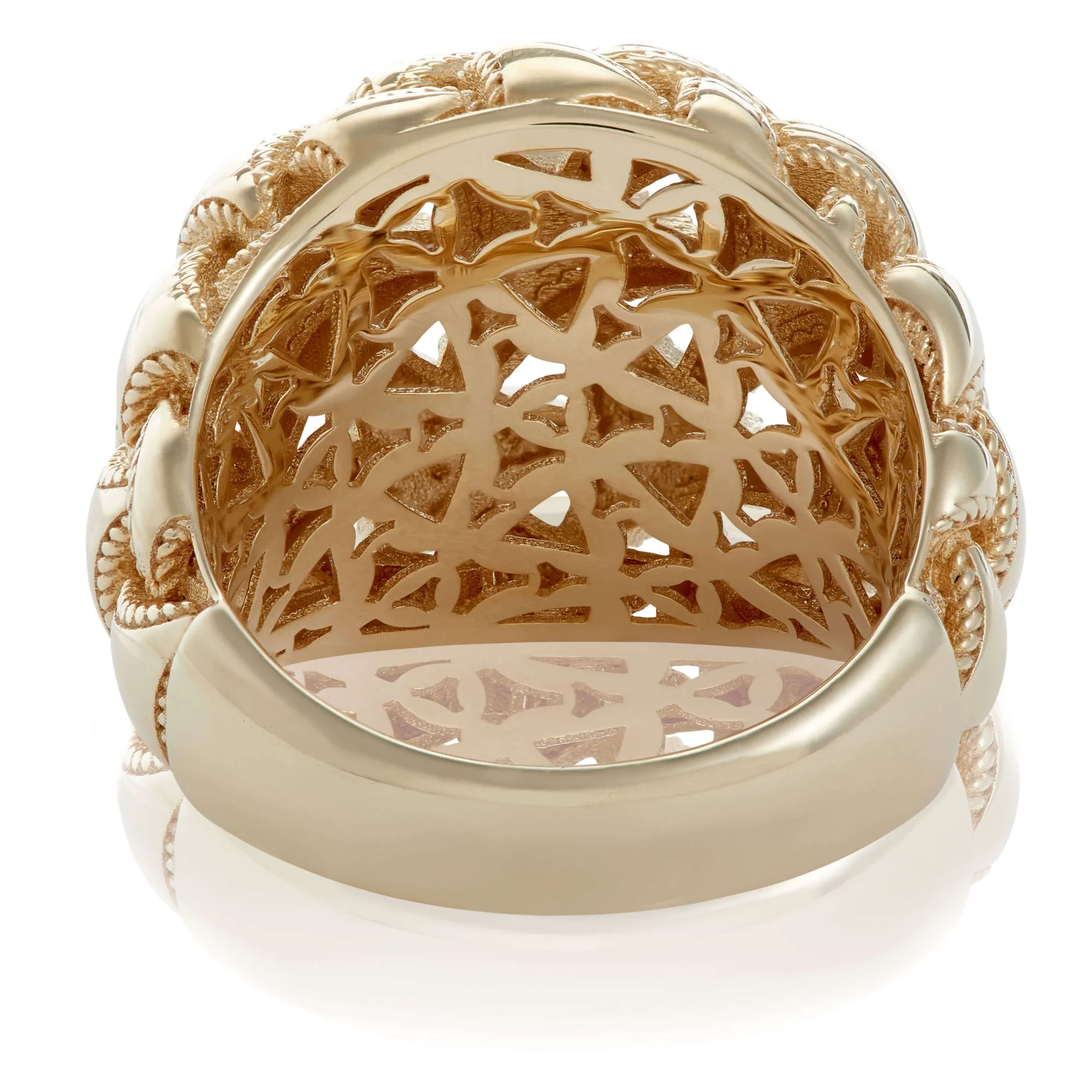Toscano Woven Dome Ring, 14K Yellow Gold Size 6 Hot