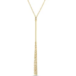 Toscano Y Bar and Tassel Necklace, 14K Yellow Gold Sale
