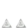 Trillion Diamond Studs, ⅕ Carat, in 14K Yellow Gold