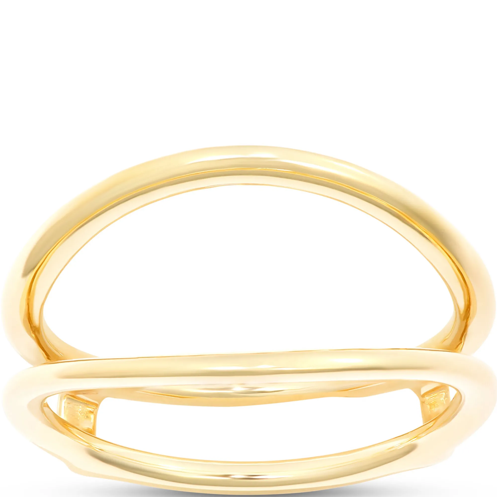 Two Half Moon Open Center Ring, ⅔ Total Carat Weight, 14K Yellow Gold Online