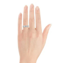 Two Row Diamond Ring 14K New
