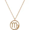 Virgo Zodiac Sign Pendant Necklace, 14K Yellow Gold Online