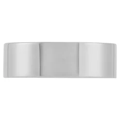 White Gold Polished Pipe Comfort Fit 7mm Band 18K Outlet