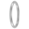 White Gold Polished Rounded Comfort Fit 2mm Band 18K Best