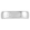 White Gold Polished Rounded Comfort Fit 6mm Band 18K Clearance