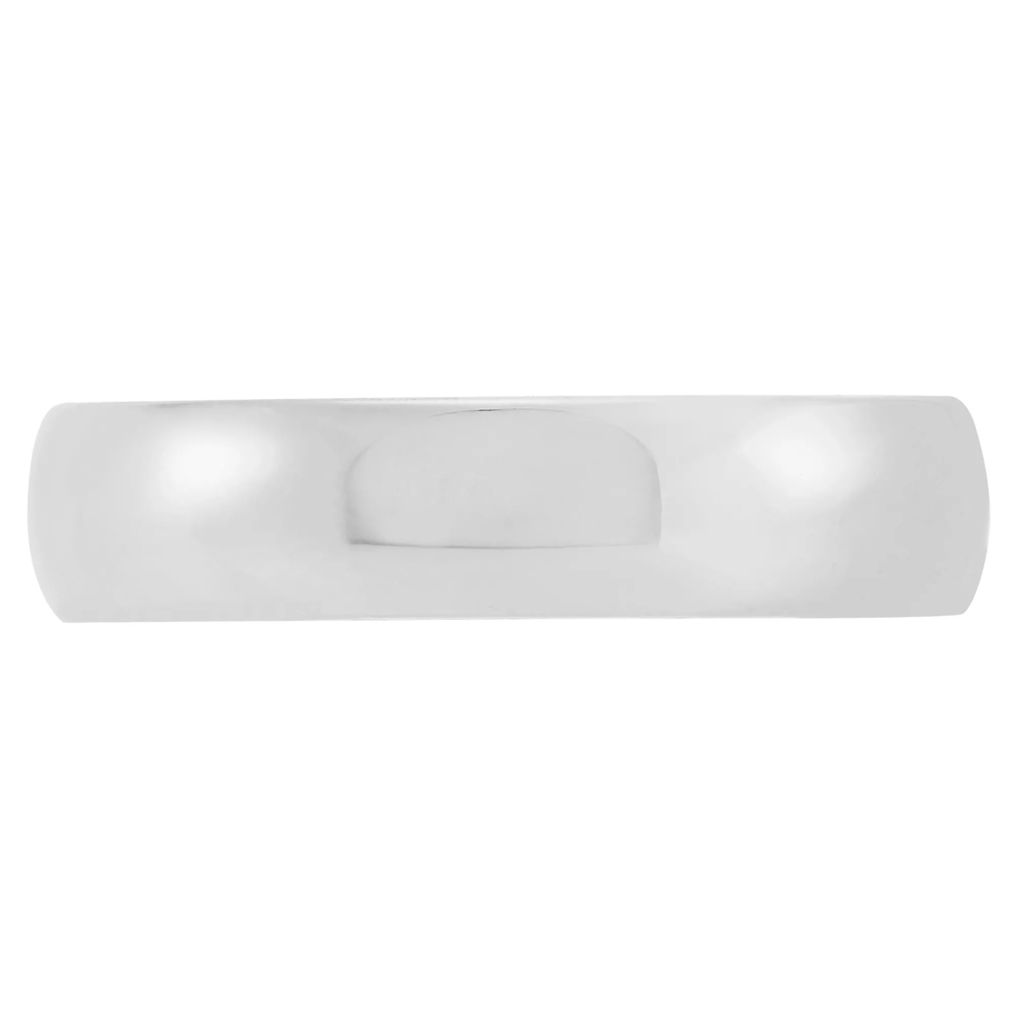 White Gold Polished Rounded 5mm Band 18K Hot