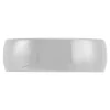 White Gold Polished Rounded 7mm Band 14K Clearance
