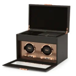 WOLF Axis Double Watch Winder With Storage Sale