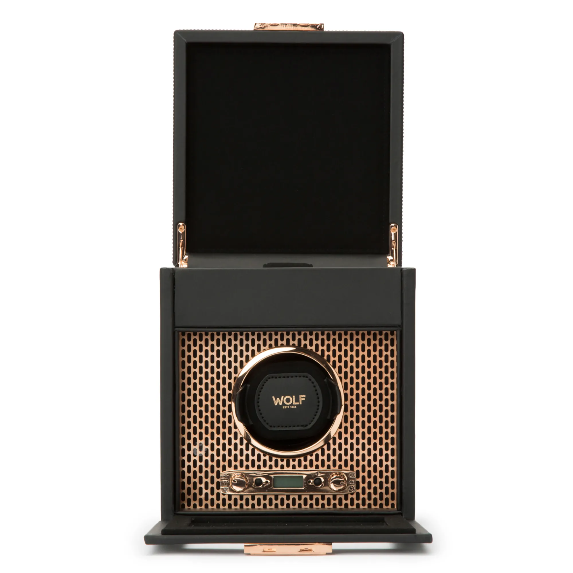 WOLF Axis Single Watch Winder With Storage Best