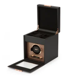 WOLF Axis Single Watch Winder With Storage Best