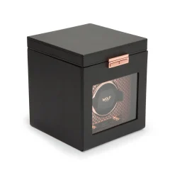 WOLF Axis Single Watch Winder With Storage Best