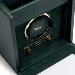 Wolf British Racing Single Watch Winder With Storage Best