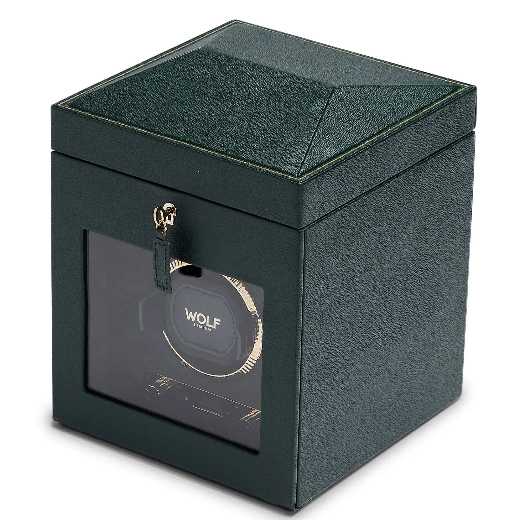 Wolf British Racing Single Watch Winder With Storage Best