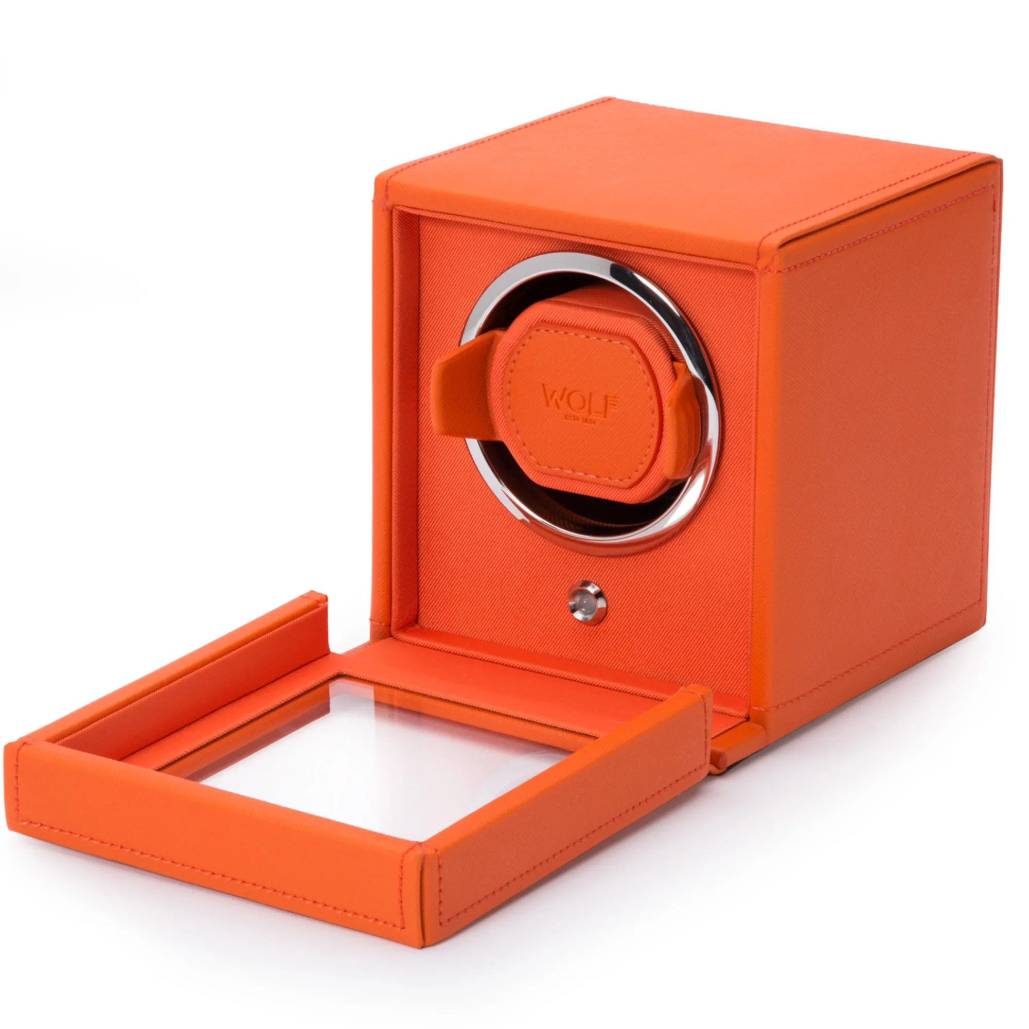 WOLF Cub Single Watch Winder with Cover Outlet