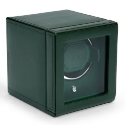 Wolf Cub Single Watch Winder With Green Cover New
